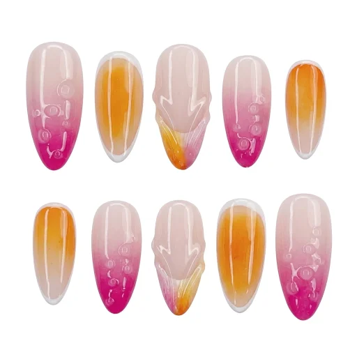 Press-on Nails Wholesale $11.90 Tropical Ember by Yabe Vietnam