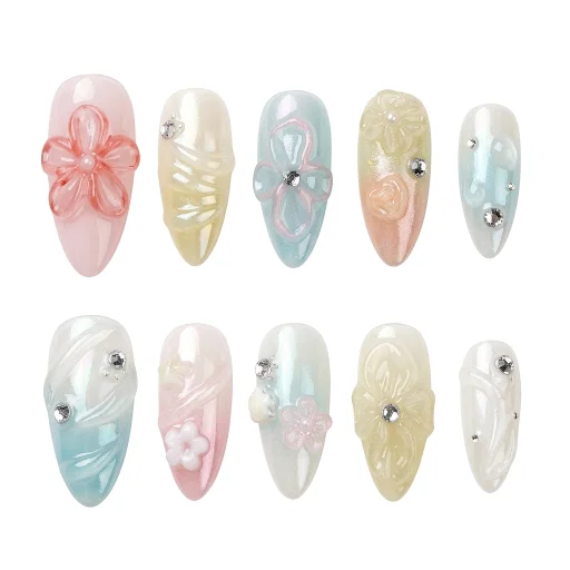 Press-on Nails Wholesale $11.90 Velvet Pastels by Yabe Vietnam