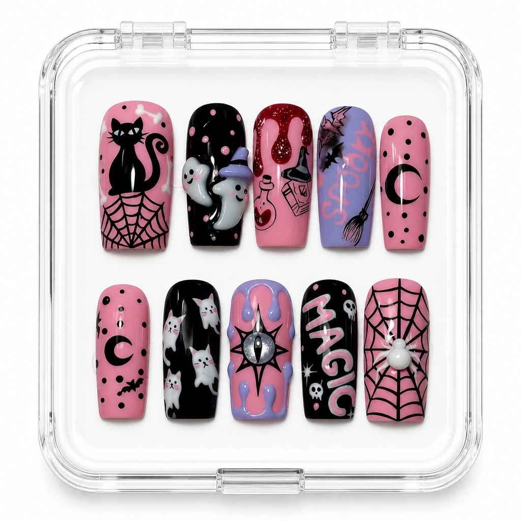 Press-on Nails Wholesale $14.90 Spooky Chic by Yabe Vietnam