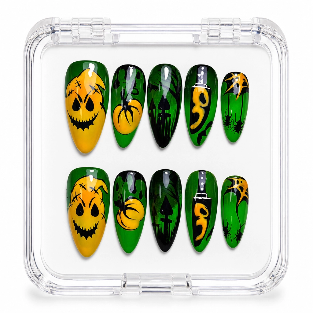 Press-on Nails Wholesale $14.90 Spooky Splash by Yabe Vietnam