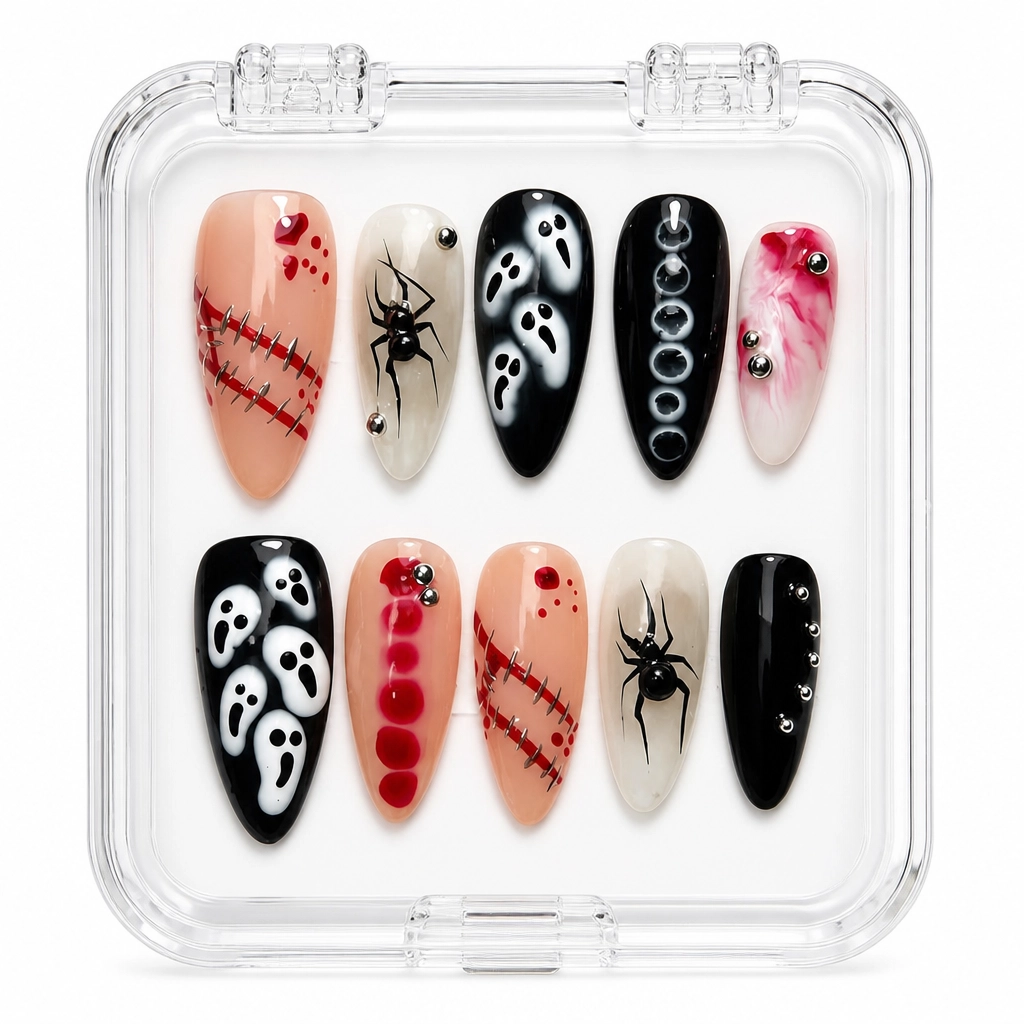 Press-on Nails Wholesale $14.90 Spooky Nail Set by Yabe Vietnam