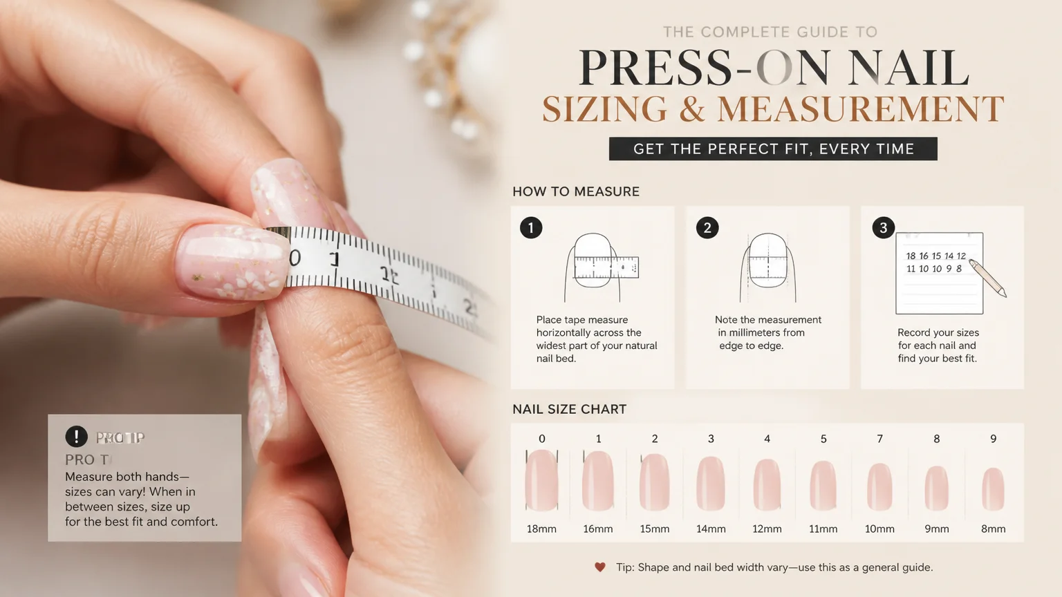 The Complete Guide to Press-On Nail Sizing & Measurement